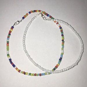 Two handmade beaded chokers!!